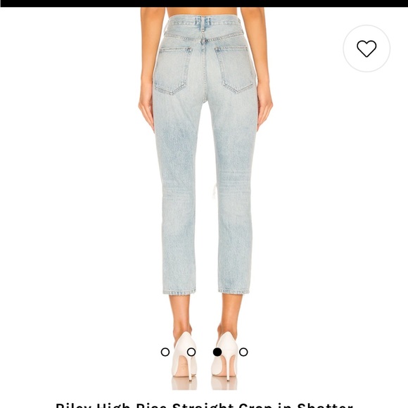 AGOLDE Riley High Rise Straight Crop in Shatter - Picture 2 of 5